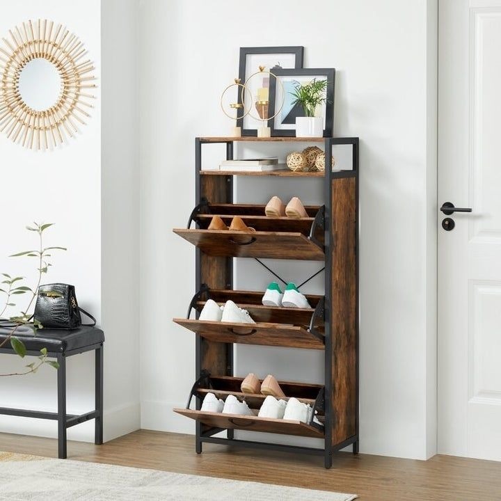 Three-tiered Shoe Cabinet