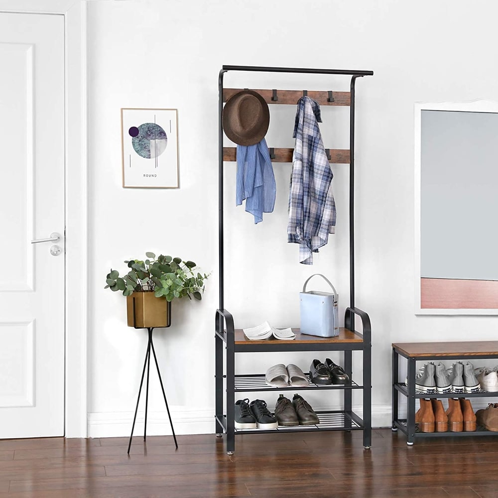Coat Stand with Shoe Storage