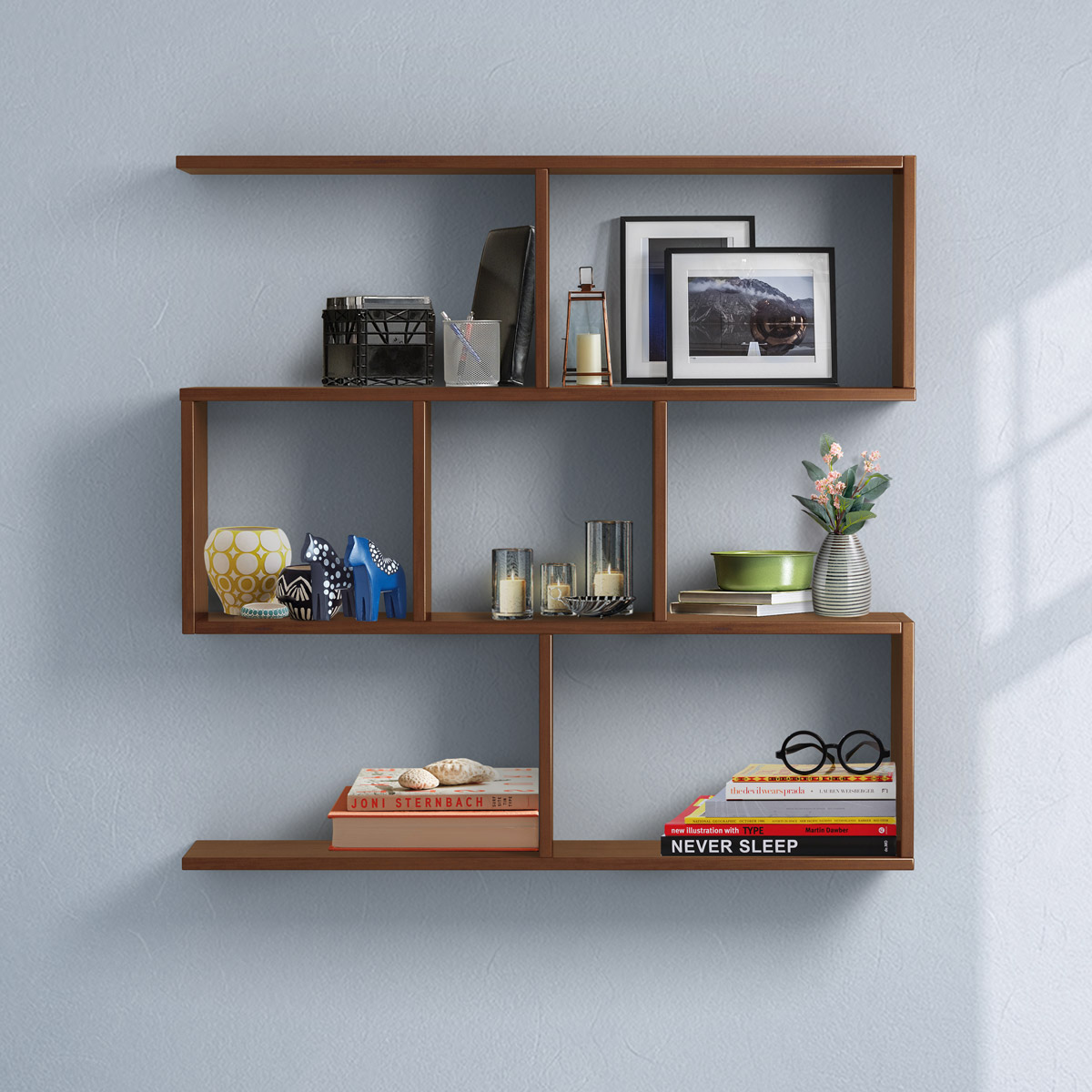 Wall-Mounted Bookshelves