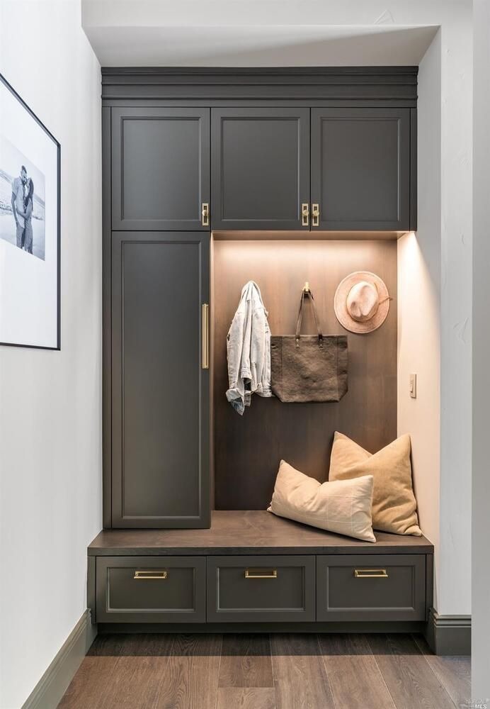 Entryway Closet with Warm Lights