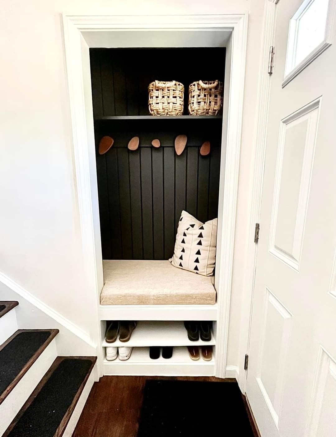 Hallway Closet on Staircase Landing