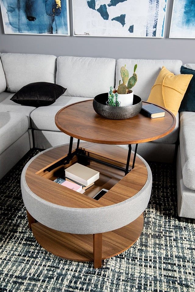 Save More Stuffs in a Pop-Up Coffee Table