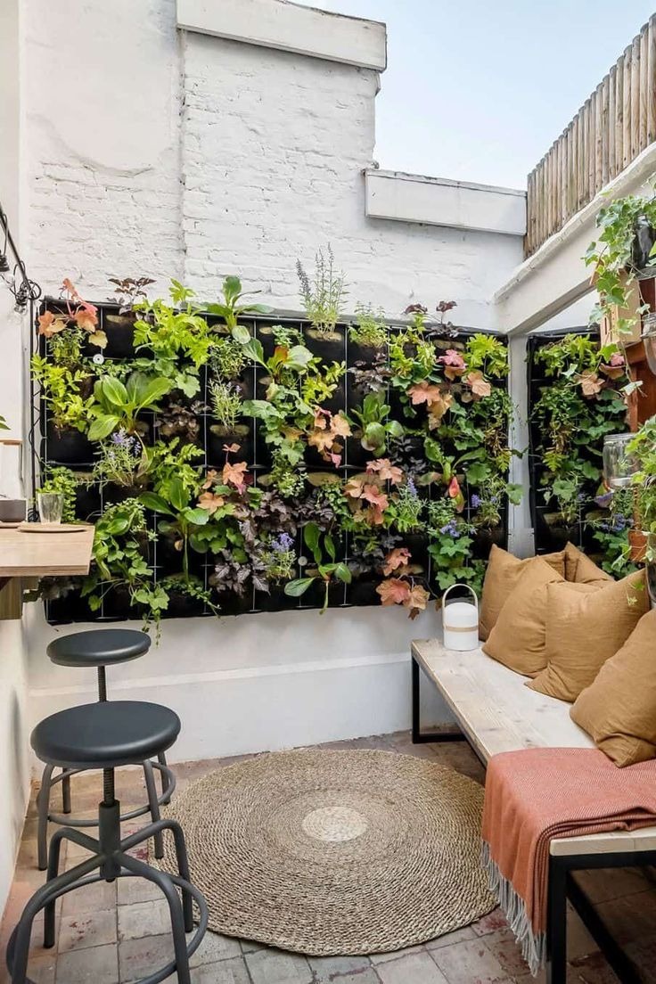 Decorate A Small Patio with A Vertical Garden